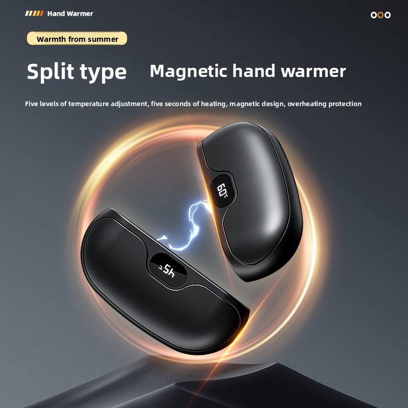 Hand Warmer Electric - Manyetik El Isıtıcısı, USB Şarjlı, Çıkarılabilir