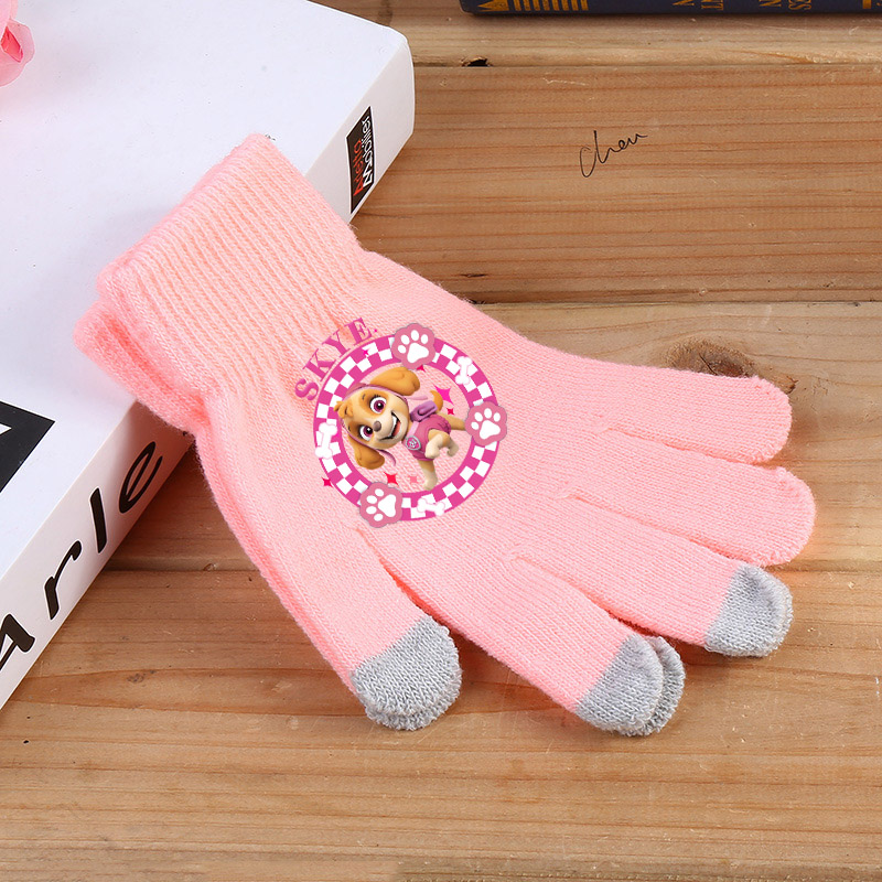 Touch Screen Gloves - 2025 PAW Patrol Eldiven Karikatür Noel