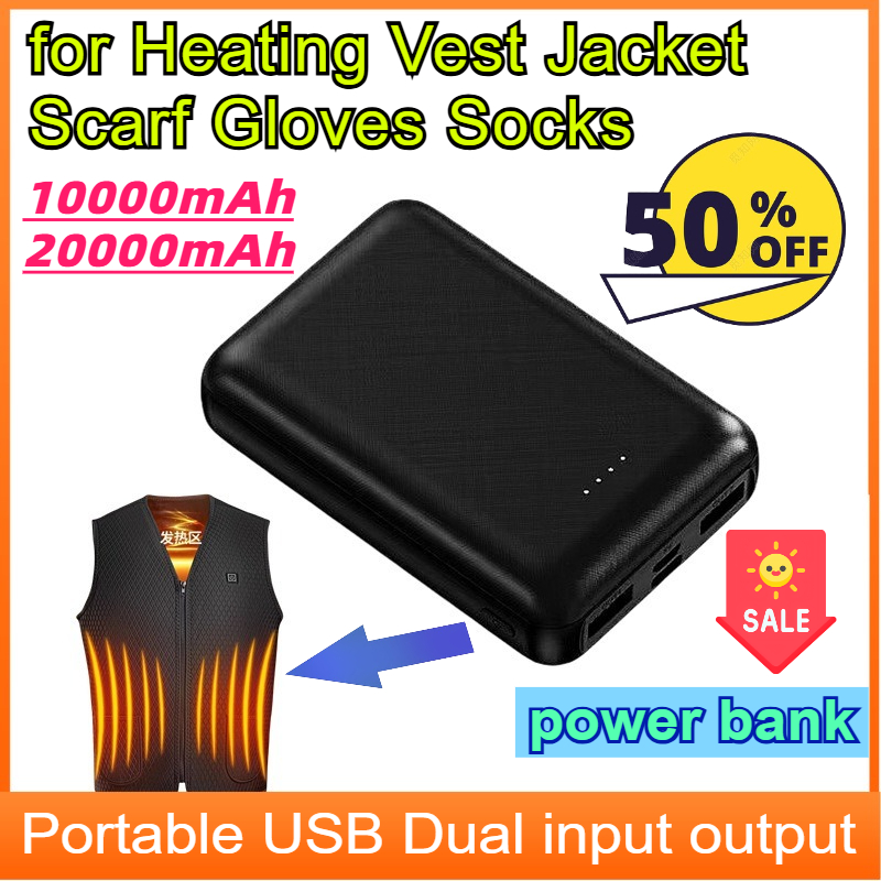 Heated Vest Battery - 20000mAh Isıtma Pil Güç Bankası Taşınabilir