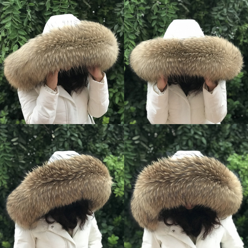 Shawl Wrap Winter - Kürk yaka kadın kış doğal rakun