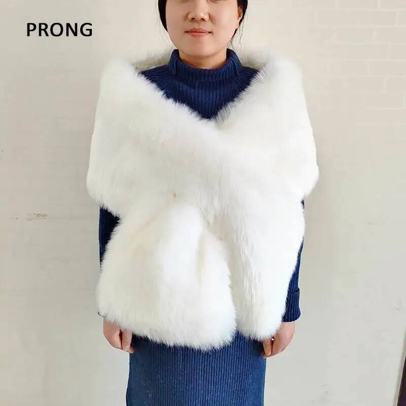 Shawl Wrap Winter - Kadın Taklit Kürk Şal Sarar Kış