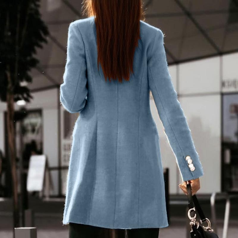 831A Bayan Sonbahar Kış Yün Mo - Wool Coat Peacoat incelemesi ve fiyatı