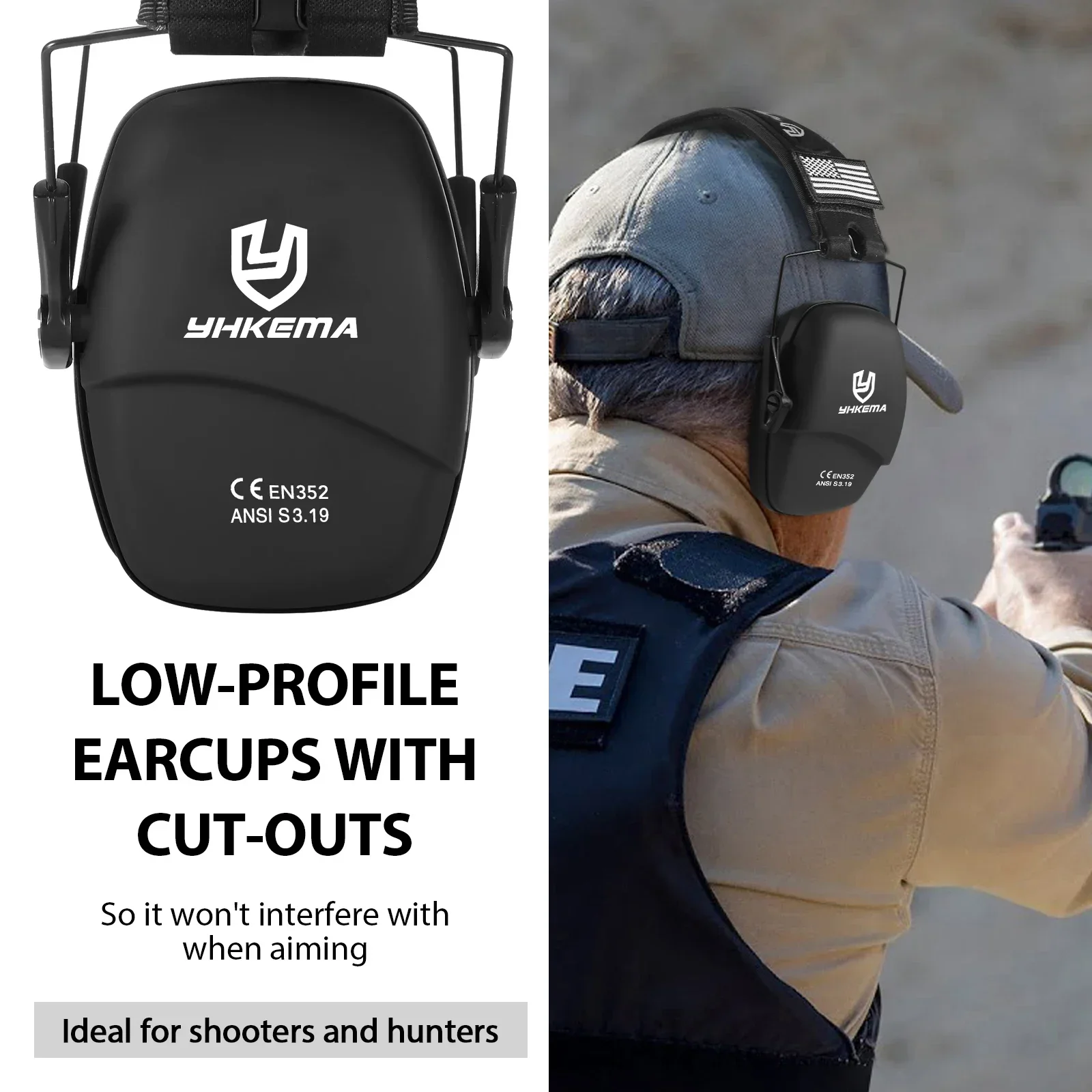 YHKEMA Çekim için Güvenlik Kul - Earmuffs Foldable incelemesi ve fiyatı