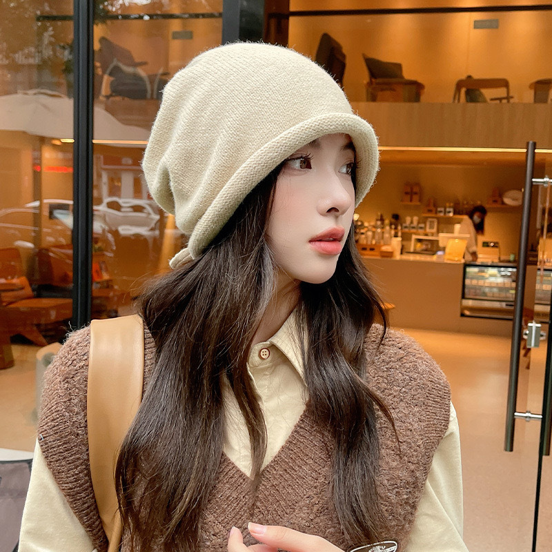Örme Bone Şapkalar Kadınlar İç - Knit Beanie Hat Warm incelemesi ve fiyatı