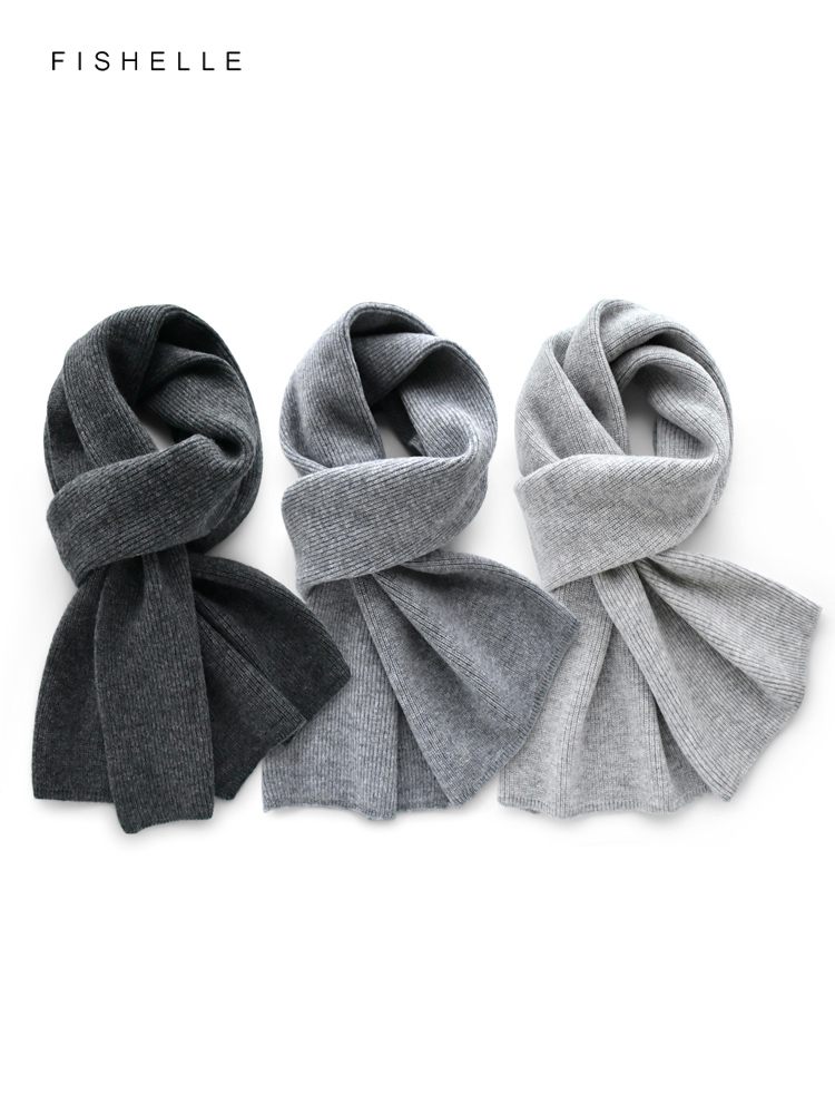 Gri düz renk kaşmir eşarp kış  - Wool Scarf Men incelemesi ve fiyatı