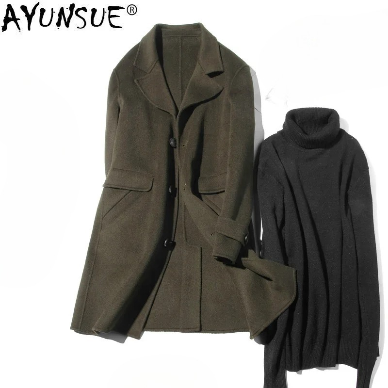 AYUNSUE 100% Yün Ceket Erkekle - Wool Coat Peacoat incelemesi ve fiyatı