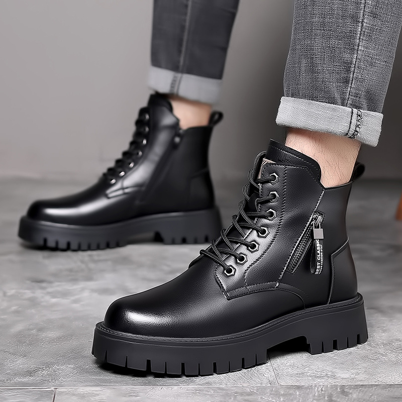 Erkekler klasik hakiki deri çi - Waterproof Winter Boot incelemesi ve fiyatı