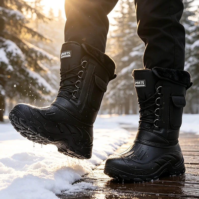 Erkek Kışlık Kar Botları Açık  - Waterproof Winter Boot incelemesi ve fiyatı