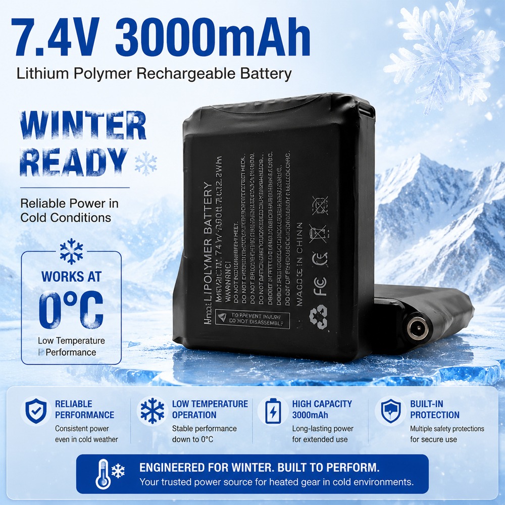 7.4V 3000mah Isıtmalı Eldiven  - Heated Vest Battery incelemesi ve fiyatı