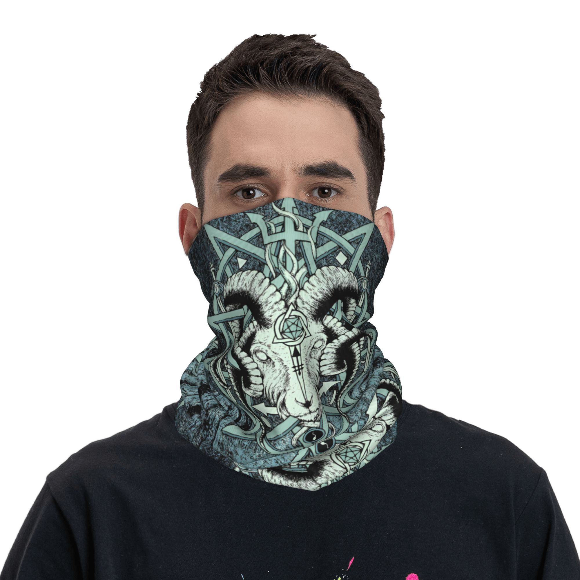 Özel Sabatik Keçi Baphomet Şey - Neck Gaiter Fleece incelemesi ve fiyatı