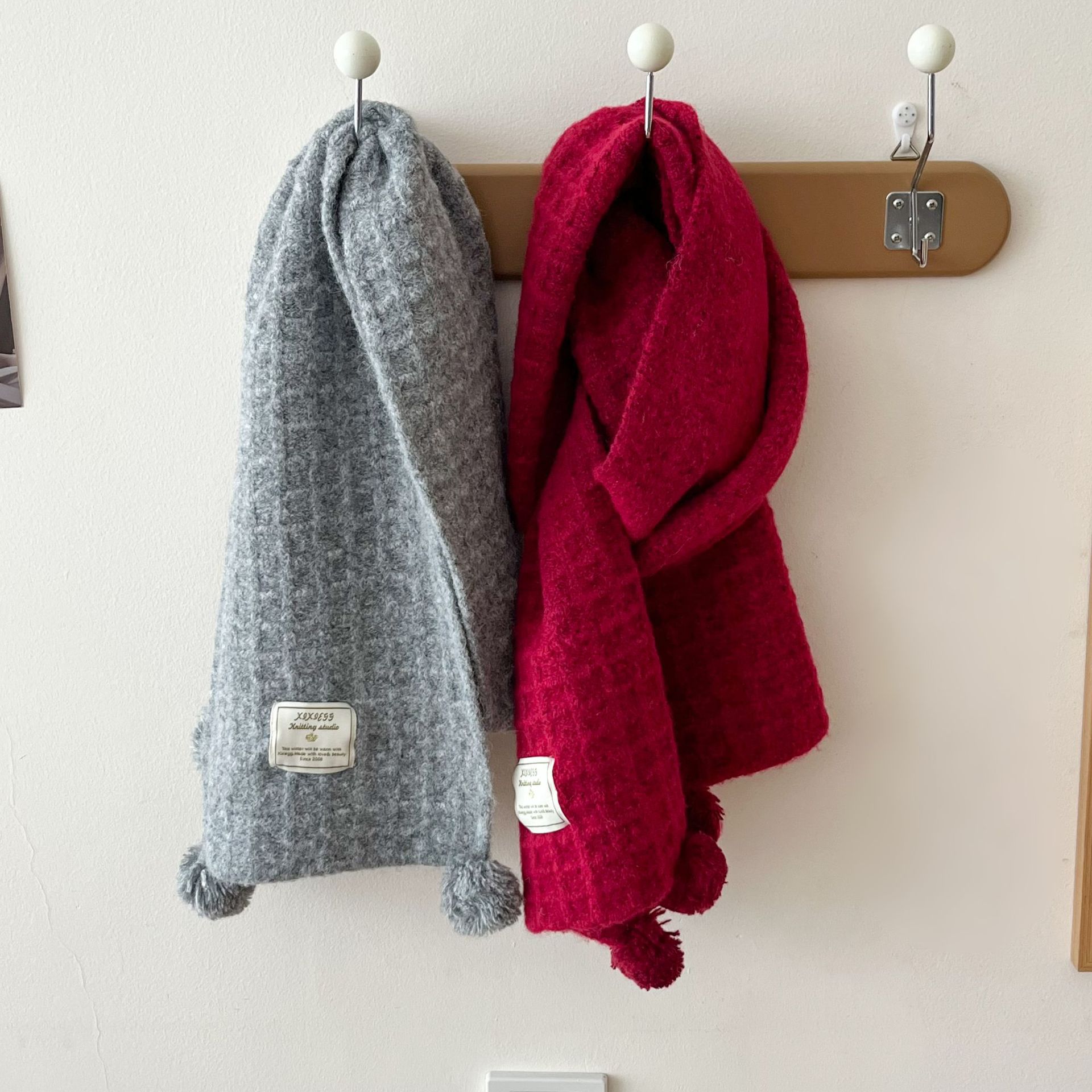 Kışlık top desenli örgü yün at - Wool Scarf Men incelemesi ve fiyatı