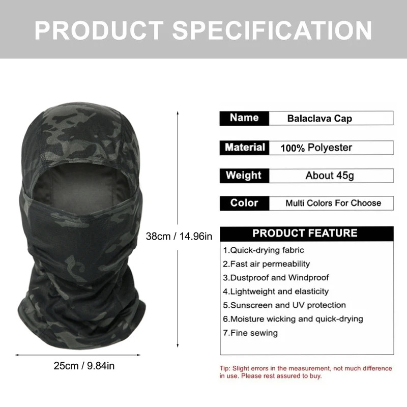 Kamuflaj Balaklava Şapka Bisik - Balaclava Ski Mask incelemesi ve fiyatı