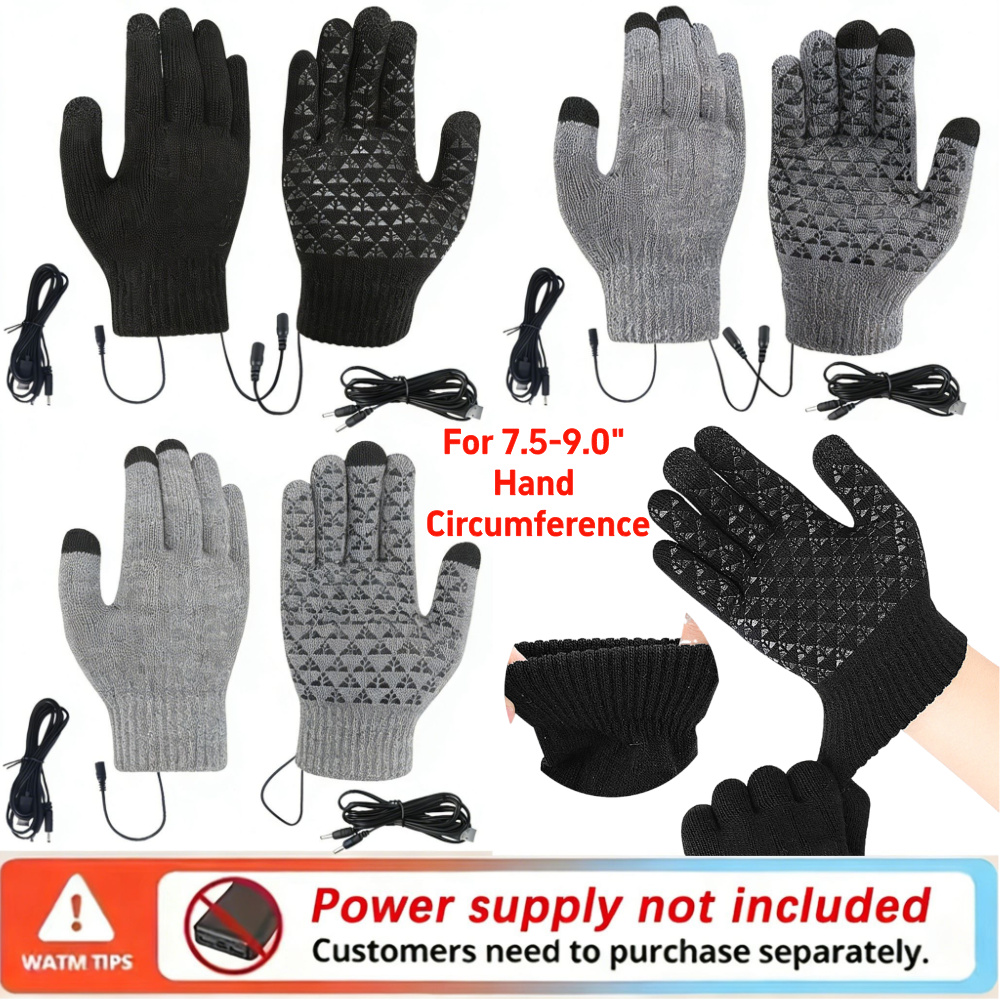5-1 çift USB ısıtmalı örme eld - Touch Screen Gloves incelemesi ve fiyatı